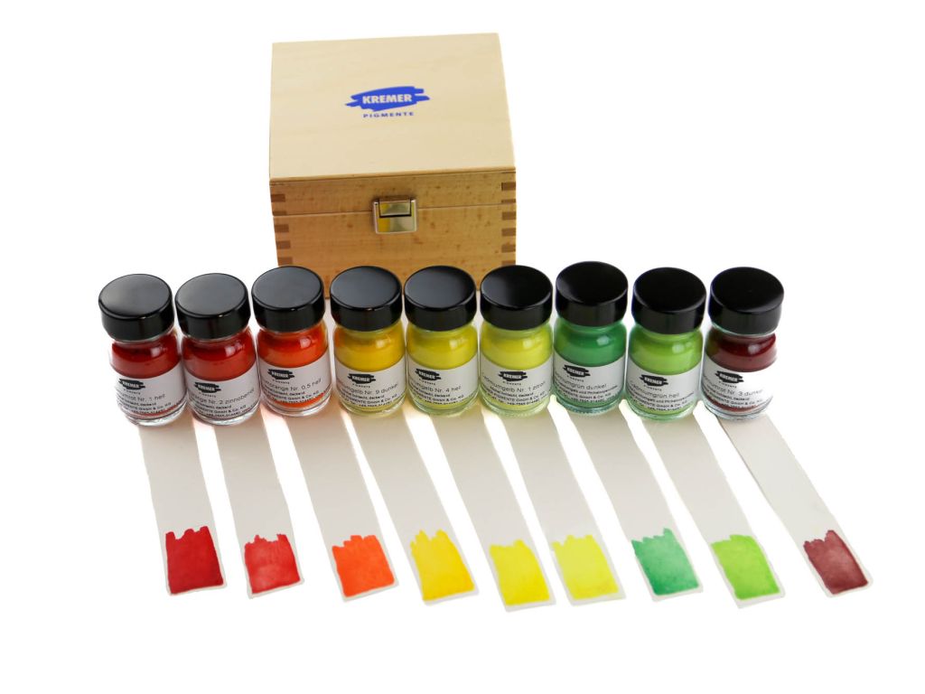 Set of 9: Cadmium Pigment Selection