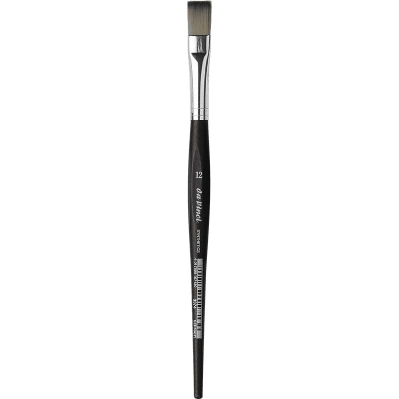 SYNTHETIC BRUSH, flat elastic grey synthetic fibres - Muiti Media, da Vinci Series 3374