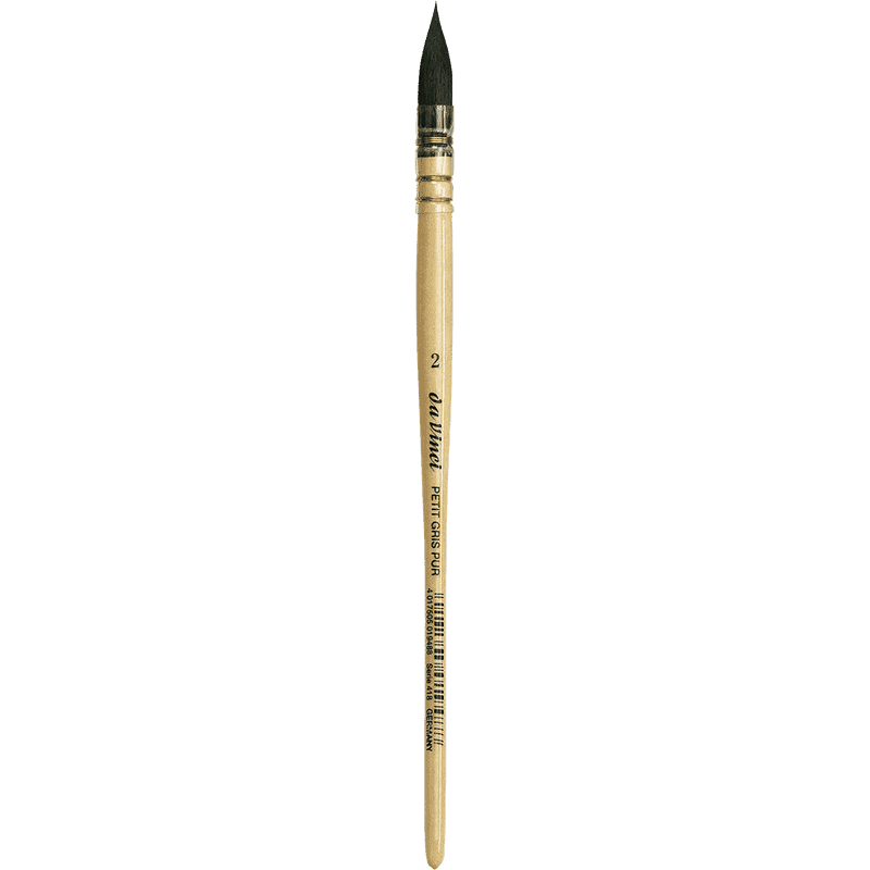 Petit Gris Pur Quill Watercolor Mop Squirrel Hair, da Vinci Series 418