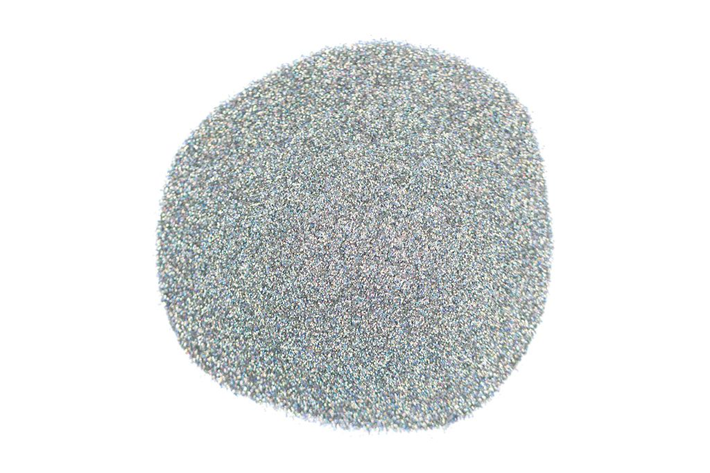 Paillettes holographiques argentées, grosses