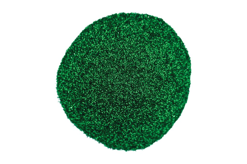 Paillettes de polyester, vert émeraude