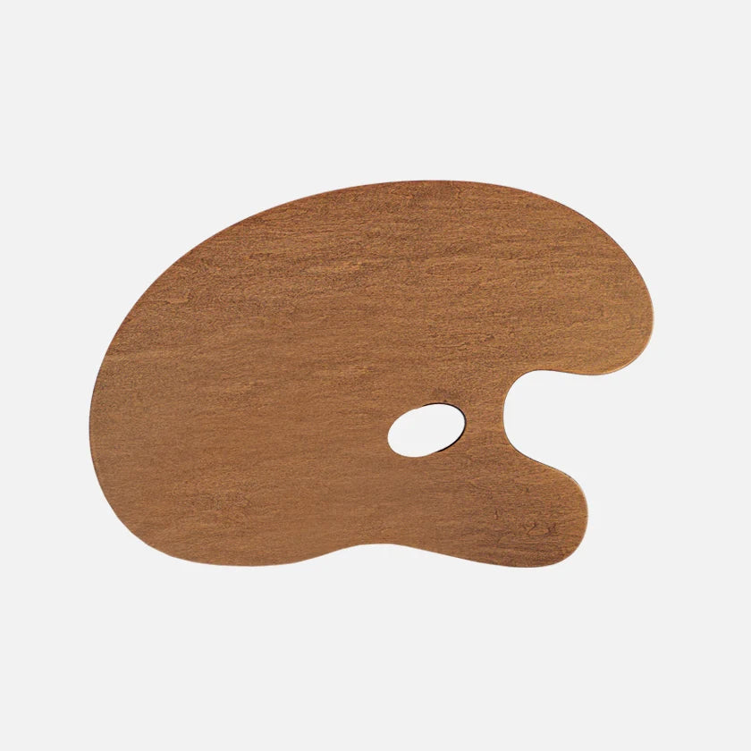 Salmagundi Traditional Palette, Natural Stain Wood (Held in Left Hand)