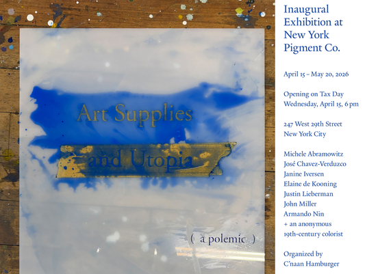 Art Supplies and Utopia (a polemic)