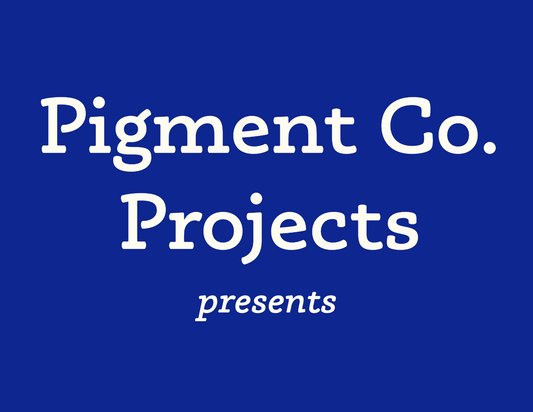 text of exhibition space, Pigment Co. Projects (presents)
