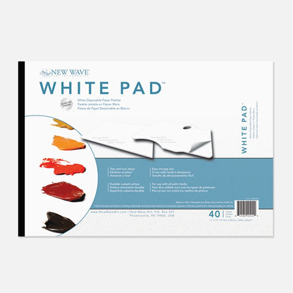 White Pad Disposable Palette, Rectangular Model
