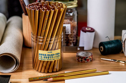 Calligraphy Pencil, 4B, Gold (POP Pack of 60)