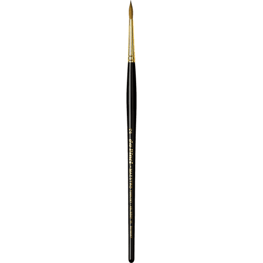 "MAESTRO" Selected Siberian Kolinsky Red Sable Round: Full Belly English shape, da Vinci Series 11