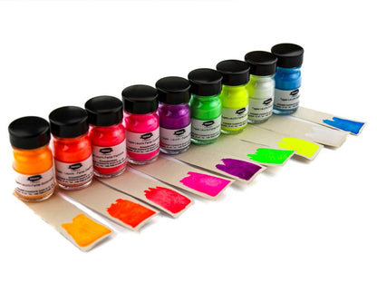 Set of 9: Fluorescent Pigment Selection