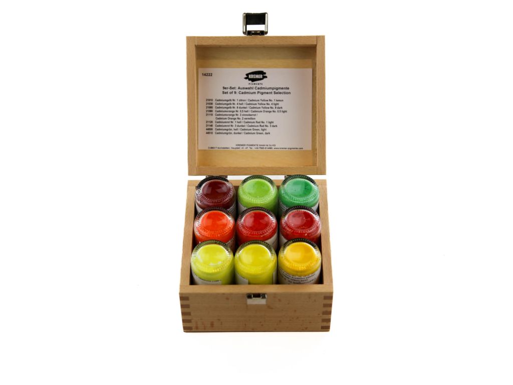 Set of 9: Cadmium Pigment Selection