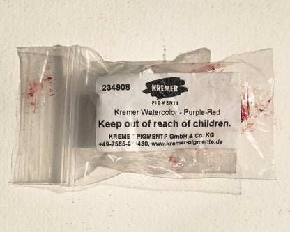 Kremer Watercolor - Purple Red (discontinued, 2 left)