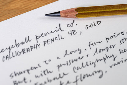Pencil on paper with calligraphy text and product description