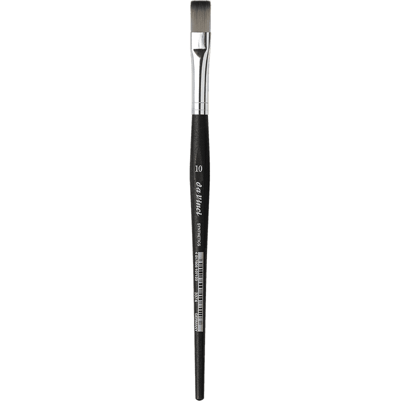 SYNTHETIC BRUSH, flat elastic grey synthetic fibres - Muiti Media, da Vinci Series 3374