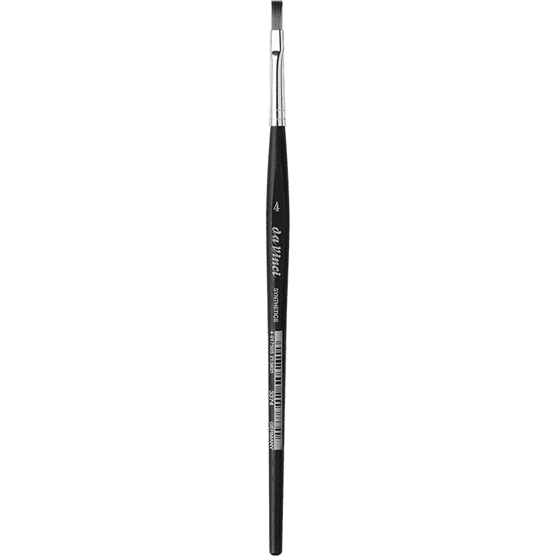 SYNTHETIC BRUSH, flat elastic grey synthetic fibres - Muiti Media, da Vinci Series 3374