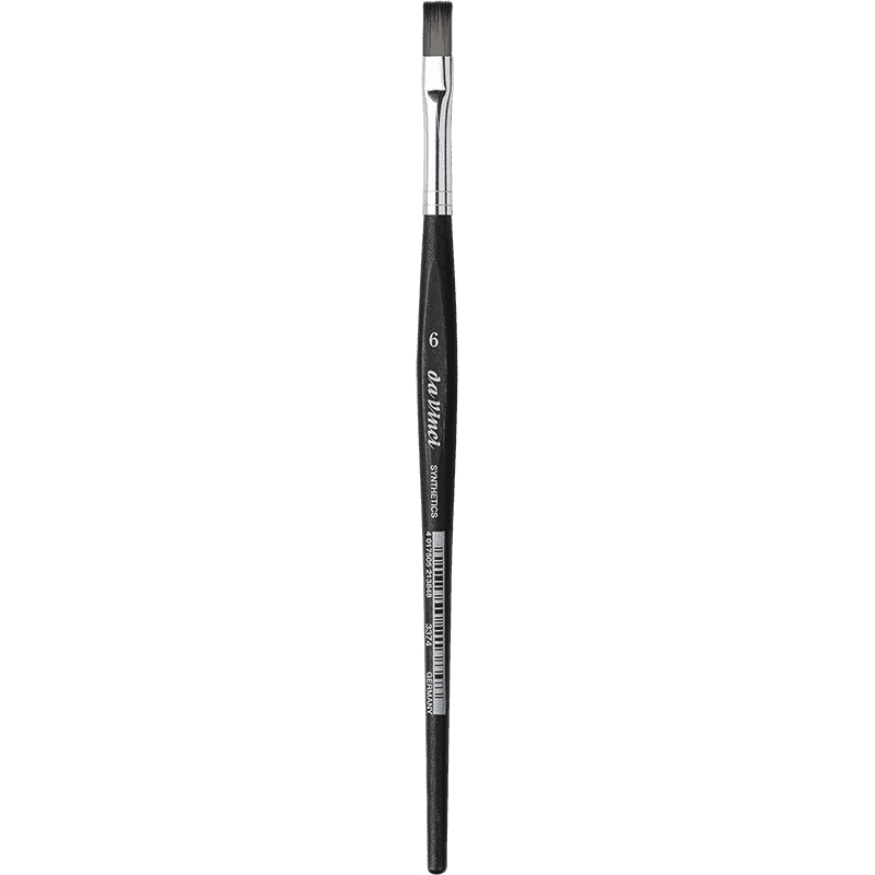 SYNTHETIC BRUSH, flat elastic grey synthetic fibres - Muiti Media, da Vinci Series 3374