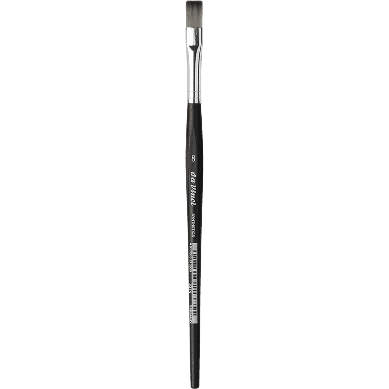 SYNTHETIC BRUSH, flat elastic grey synthetic fibres - Muiti Media, da Vinci Series 3374