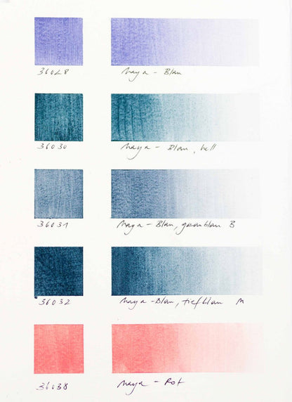 Maya Blue, deep blue M