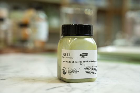 Lake made of Reseda and Buckthorn Berries