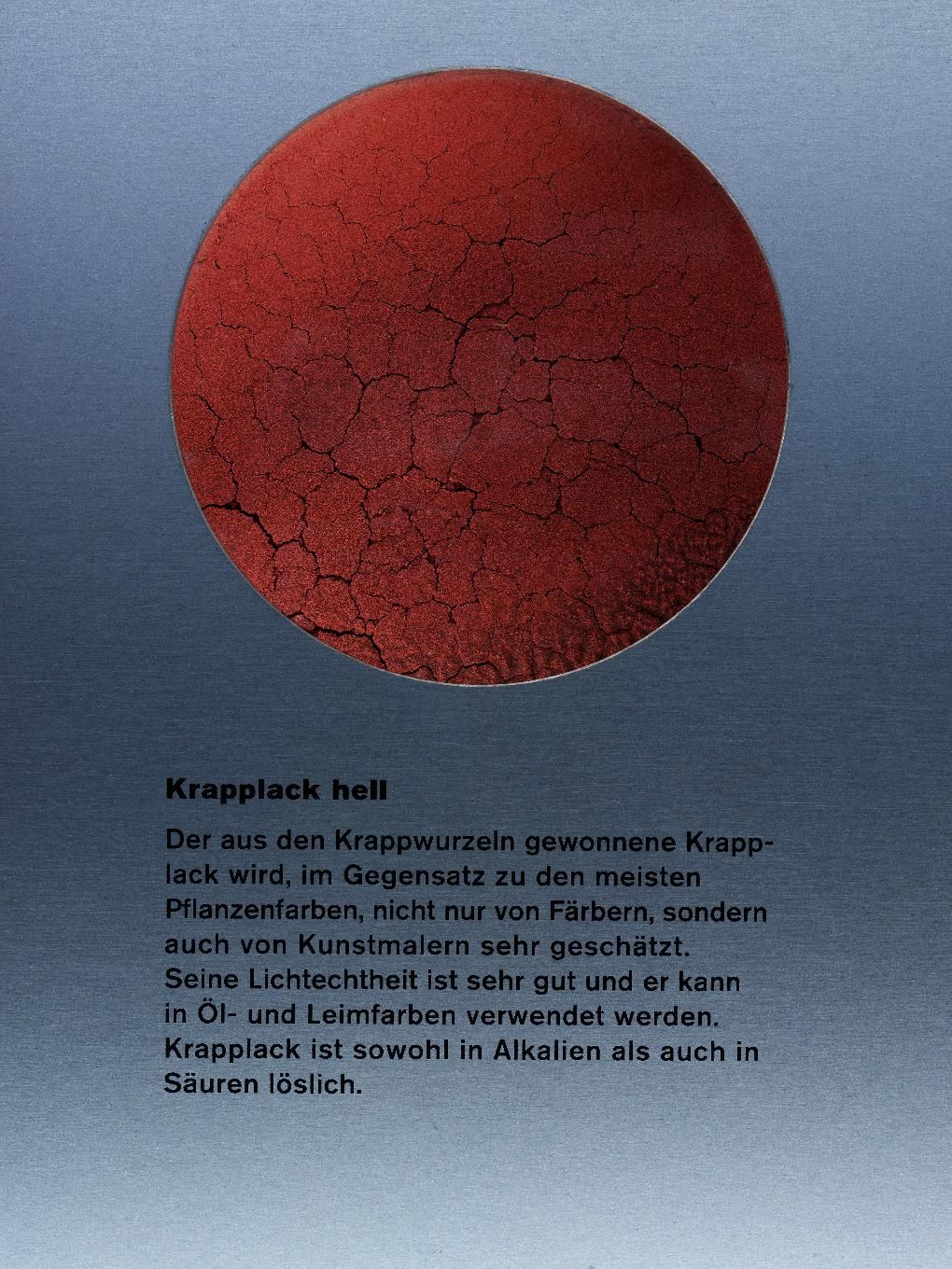 Madder Lake made of roots, Dark Red