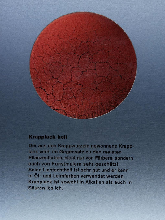 Madder Lake made of roots, Dark Red