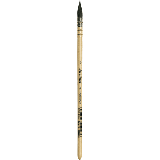 Petit Gris Pur Quill Watercolor Mop Squirrel Hair, da Vinci Series 418