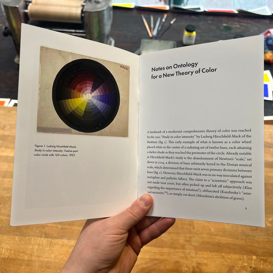 "Notes on Ontology for a New Theory of Color" by Justin Lieberman
