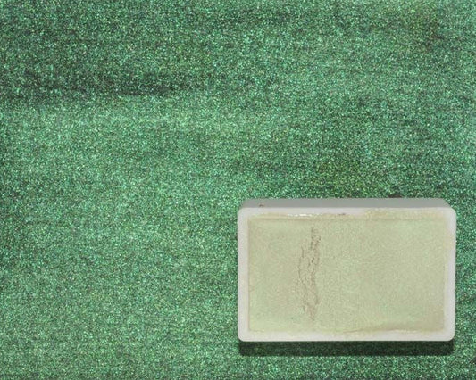 Kremer Watercolor - IRIODIN® 7235 ULTRA GREEN, Chroma Green