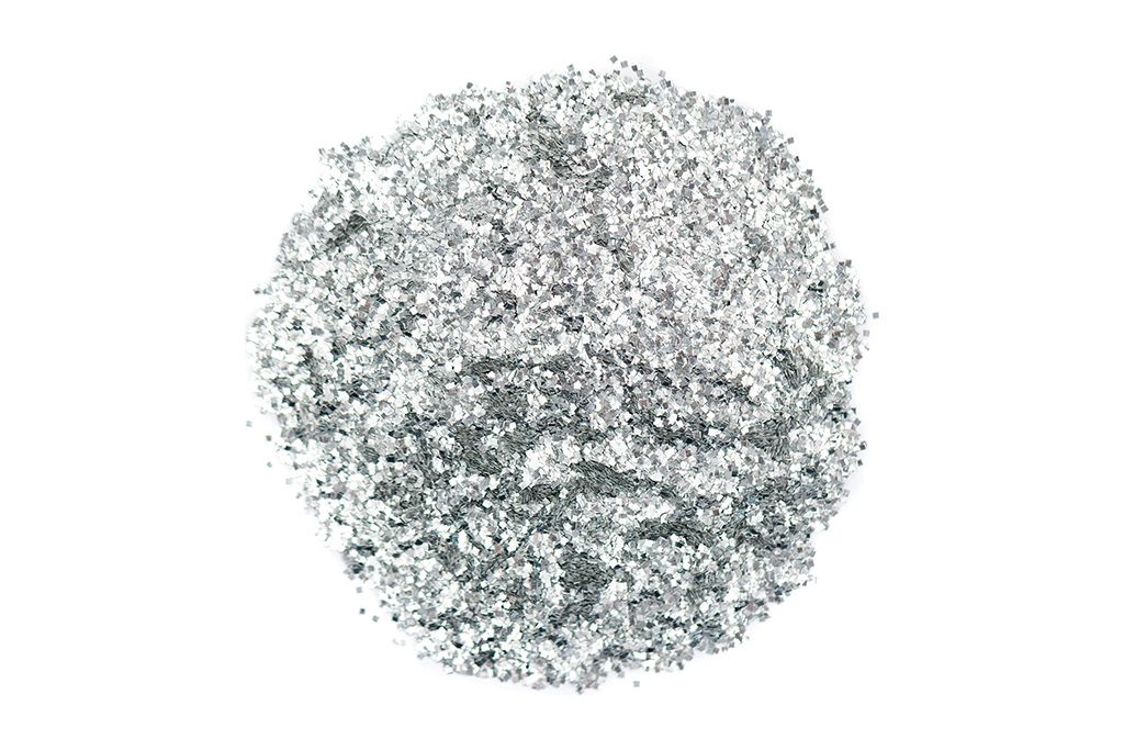 Paillettes argentées, 0,6 x 0,6 mm