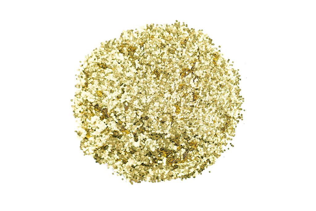 Paillettes dorées, 0,6 mm x 0,6 mm