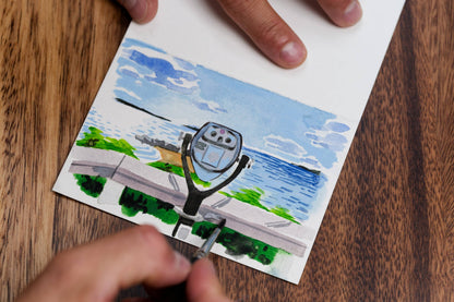 Watercolor Greeting Cards (6 Cards + 6 Envelopes)