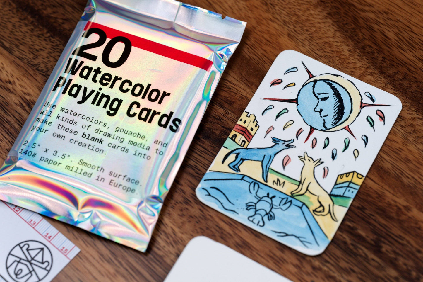 Watercolor Playing Cards, Pack of 20