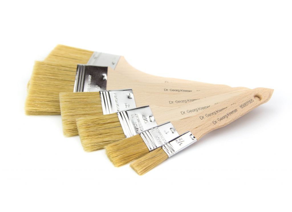 Pinceau plat pour vernis et gesso
