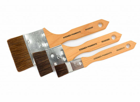 Flat Brush, Fine Ox Hair
