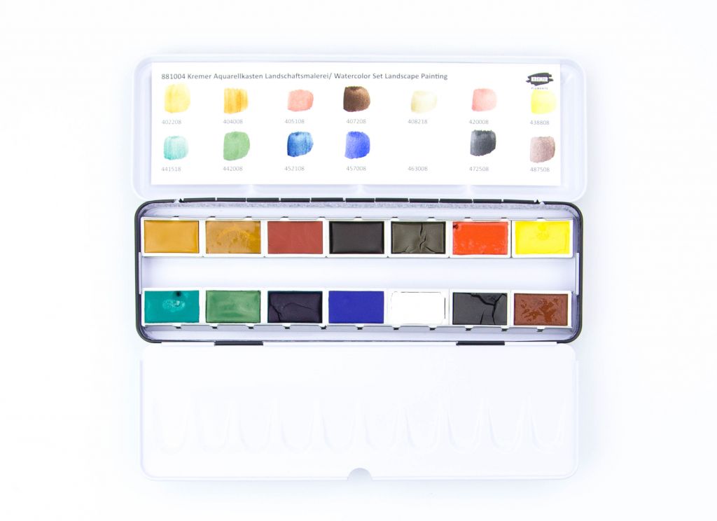 Kremer Watercolor Set: Landscape Painting