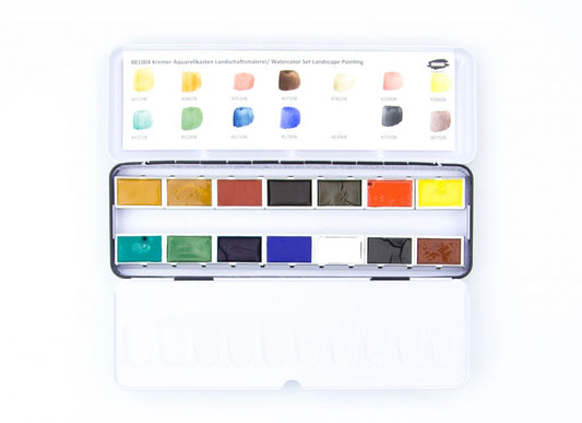 Kremer Watercolor Set: Landscape Painting