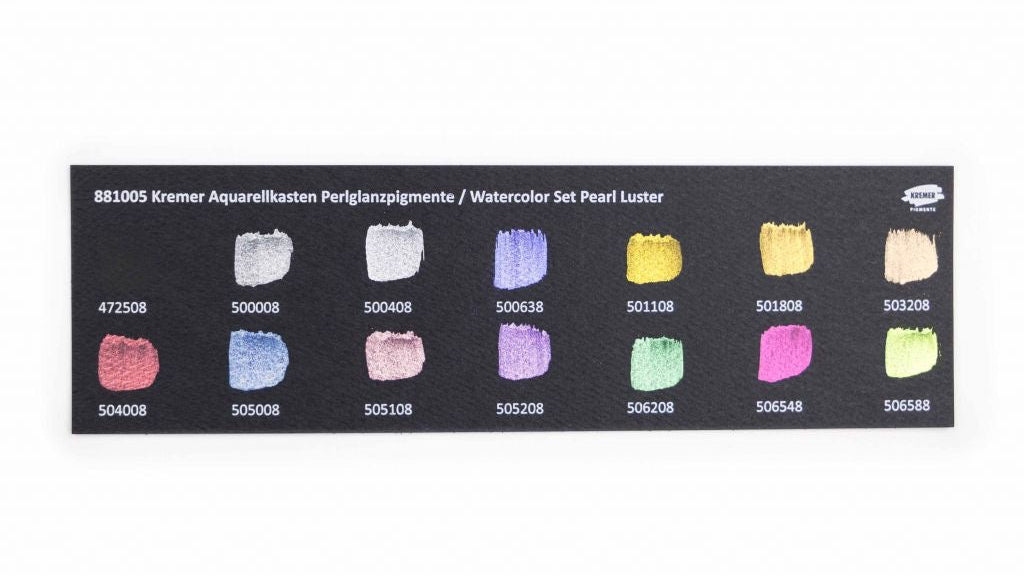 Kremer Watercolor Set: Pearl Luster, large
