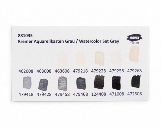 Kremer Watercolor Set: Gray