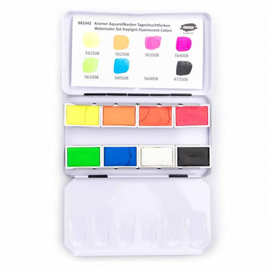 Kremer Watercolor Set: Fluorescent Colors