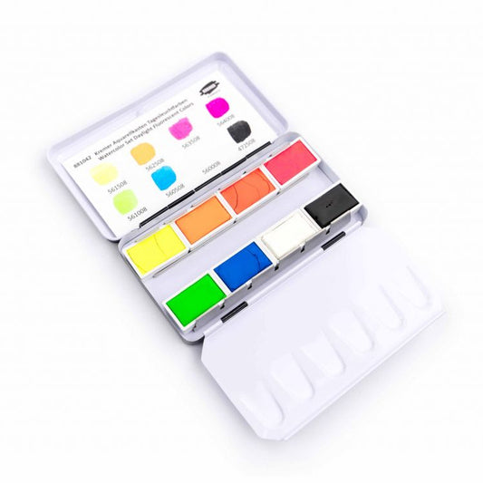 Kremer Watercolor Set: Fluorescent Colors