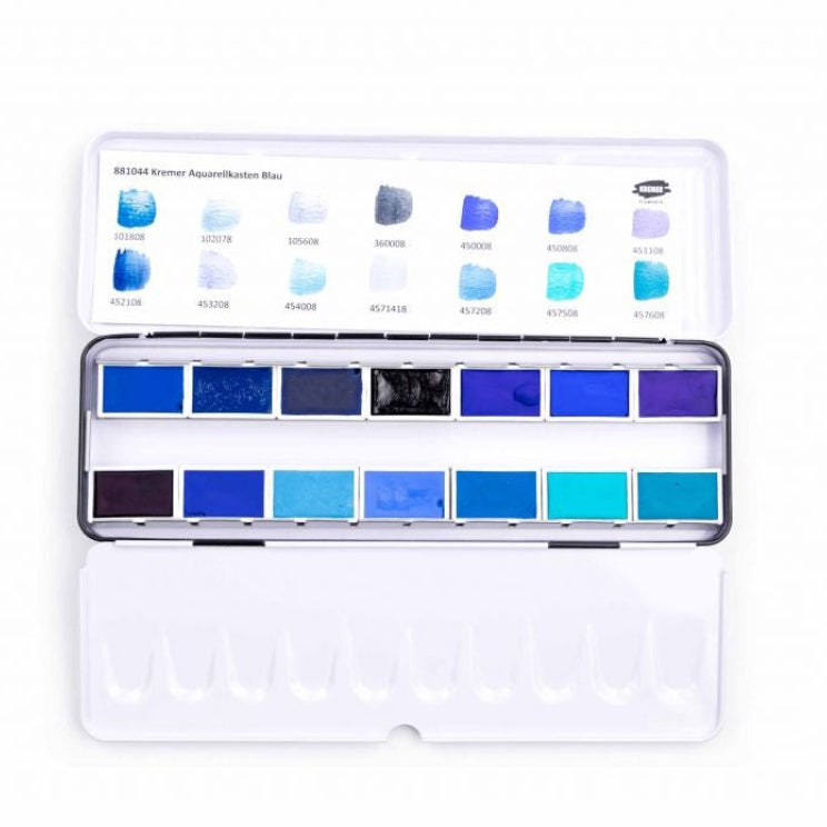 Kremer Watercolor Set: Blue