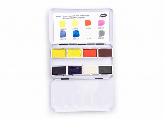 Kremer Watercolor Set Primary Colors