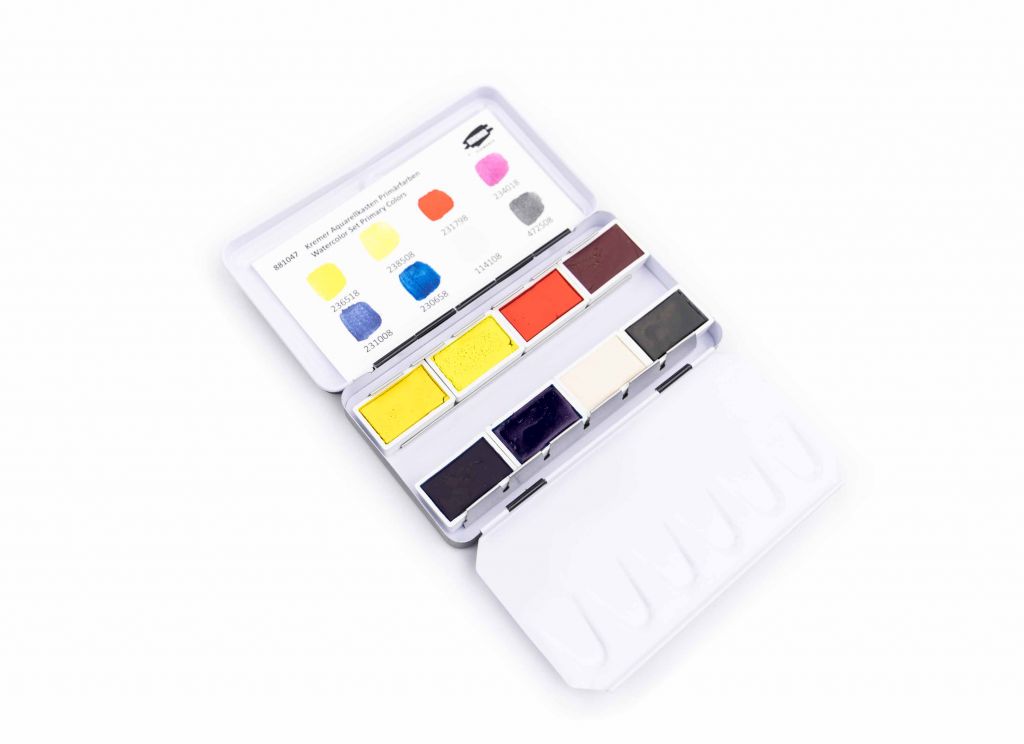 Kremer Watercolor Set Primary Colors
