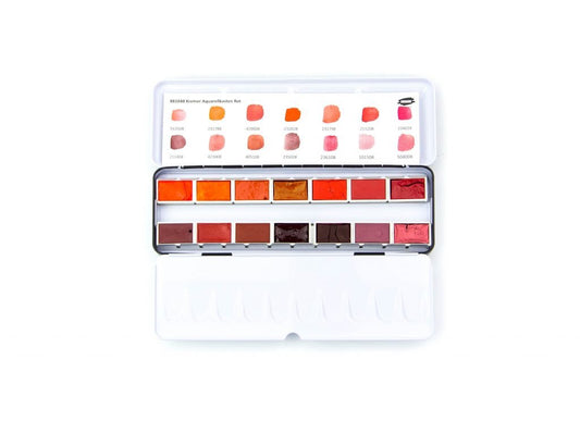 Kremer Watercolor Set Red