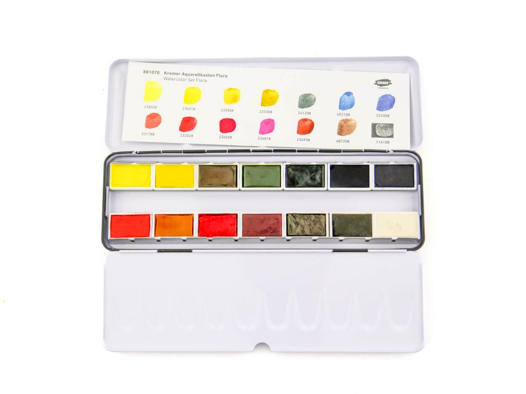 Kremer Watercolor Set Flora