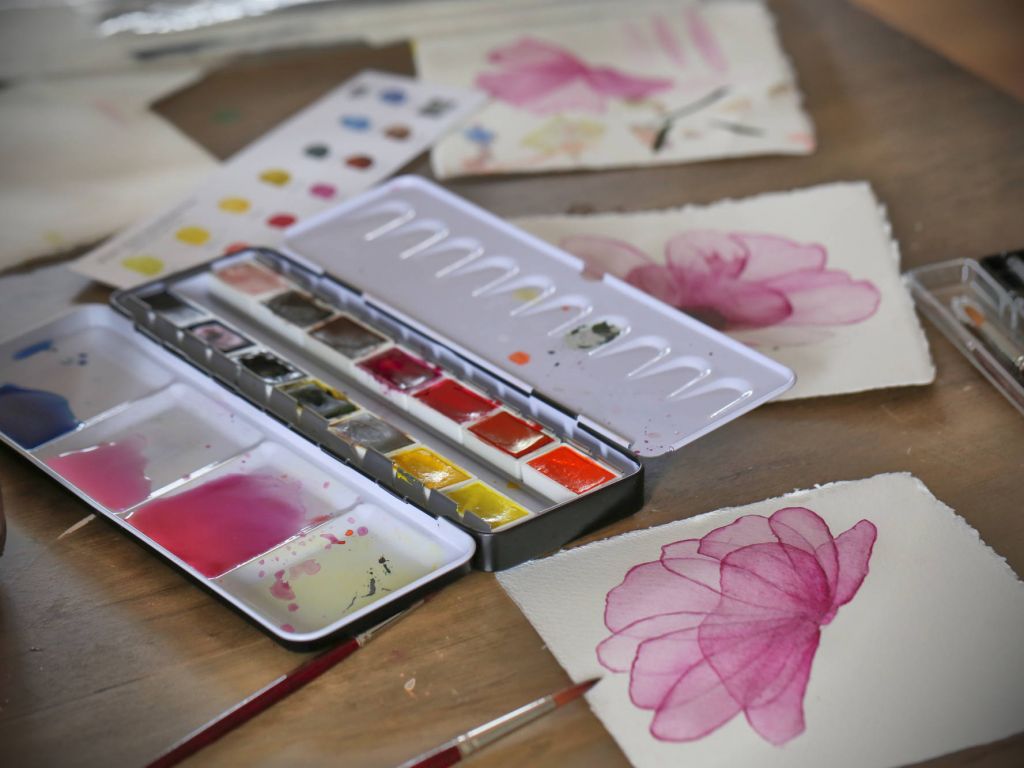 Kremer Watercolor Set Flora