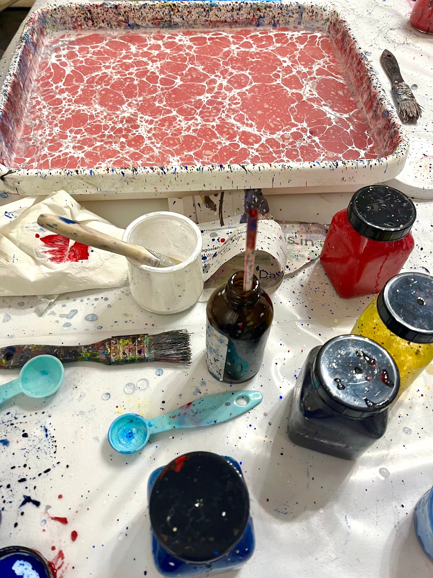 Oct 10 | Marbling With Handmade Paint w/ Sheryl Oppenheim