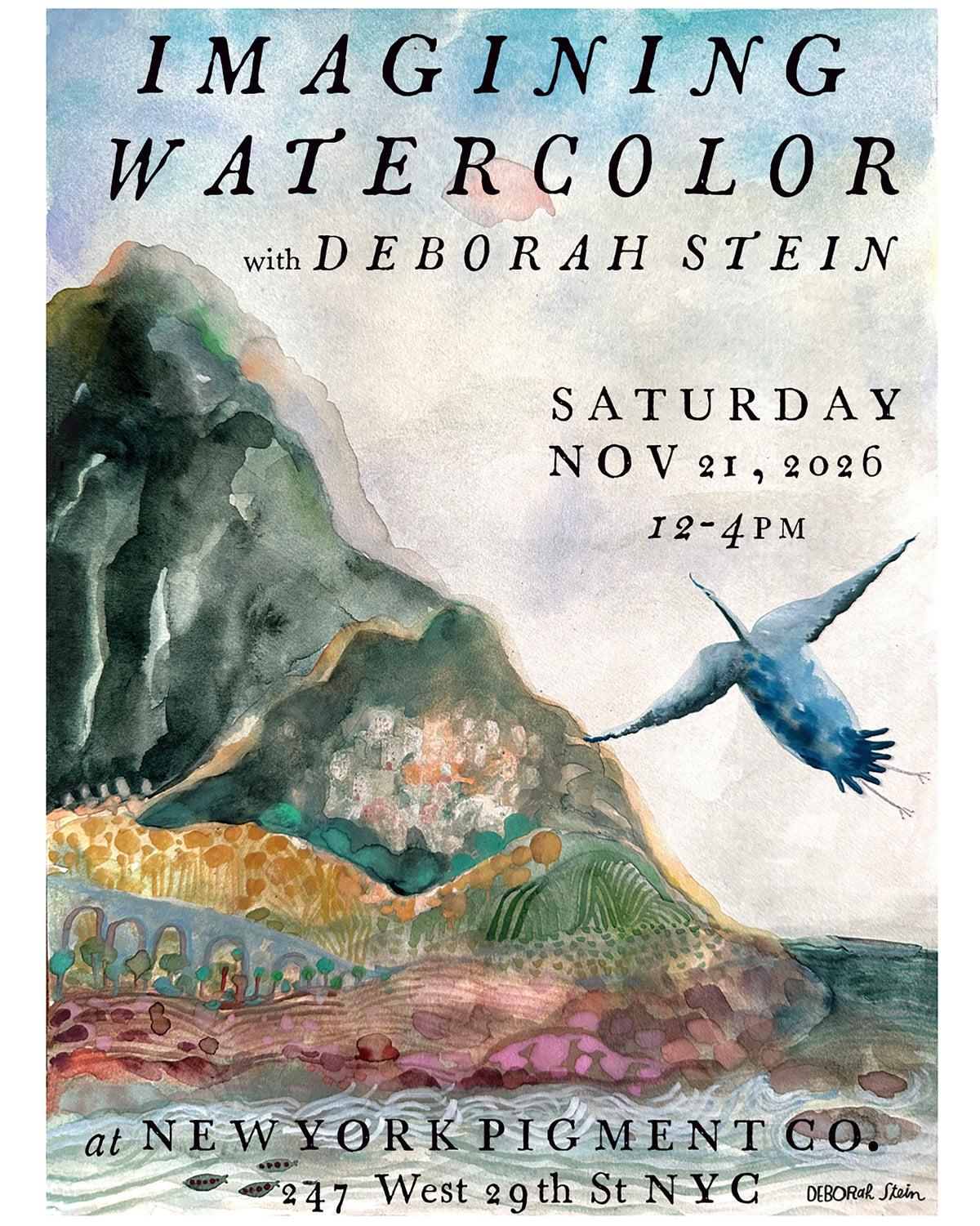 Nov 21 | "Imagining Watercolor" w/ Deborah Stein