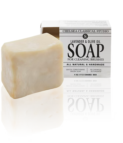 Lavender & Olive Oil Brush Soap, bar