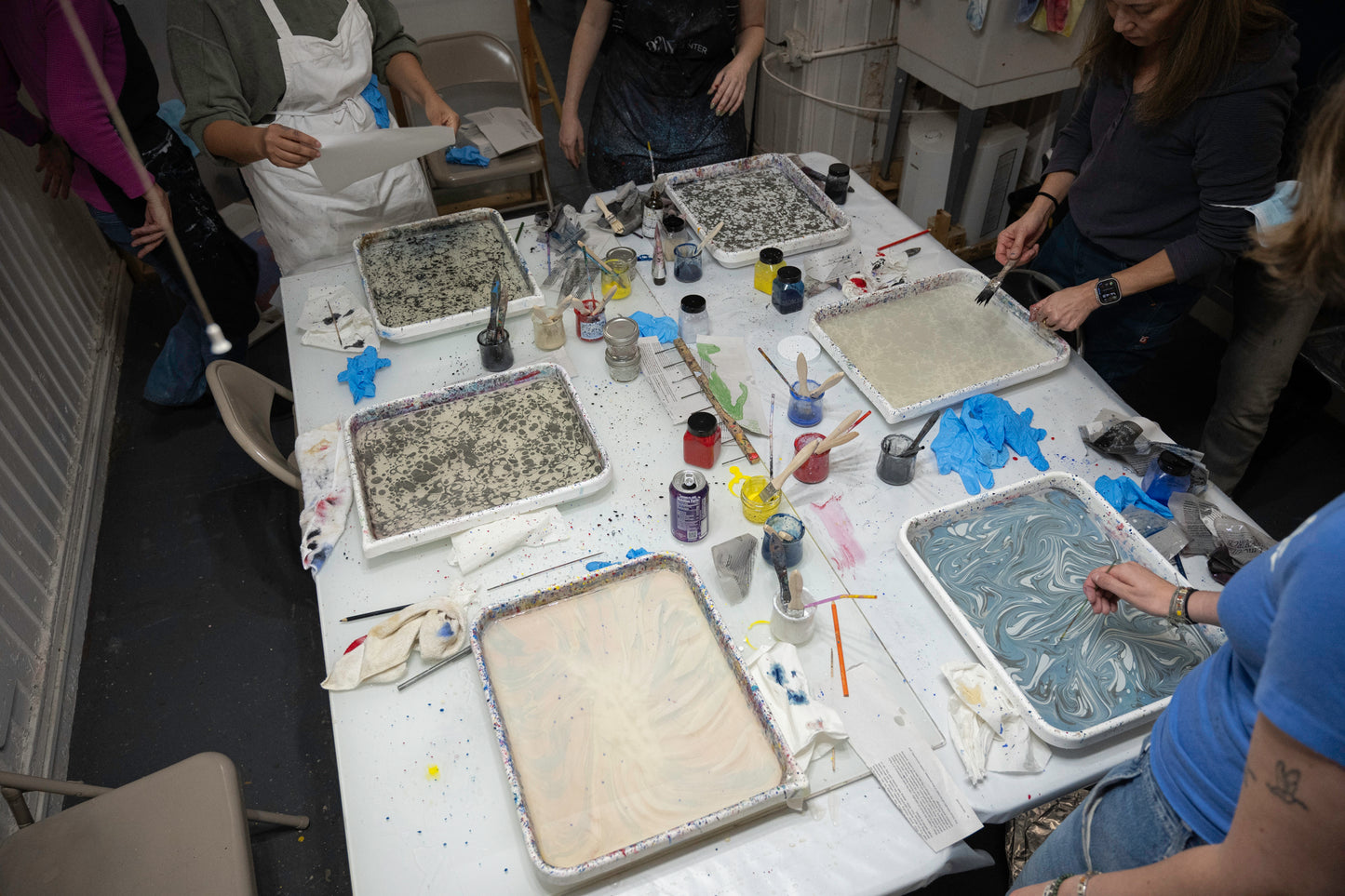 Oct 10 | Marbling With Handmade Paint w/ Sheryl Oppenheim