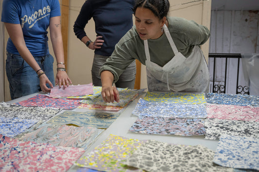Oct 10 | Marbling With Handmade Paint w/ Sheryl Oppenheim
