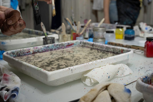 Oct 31 | Marbling With Handmade Paint w/ Sheryl Oppenheim